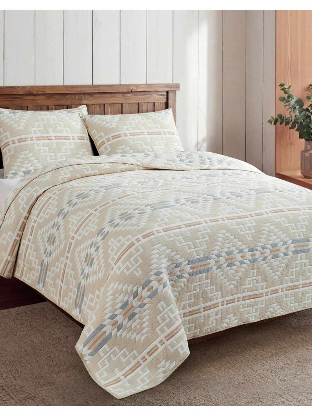 (6)Pendleton Cotton Woven Coverlet 3piece Set